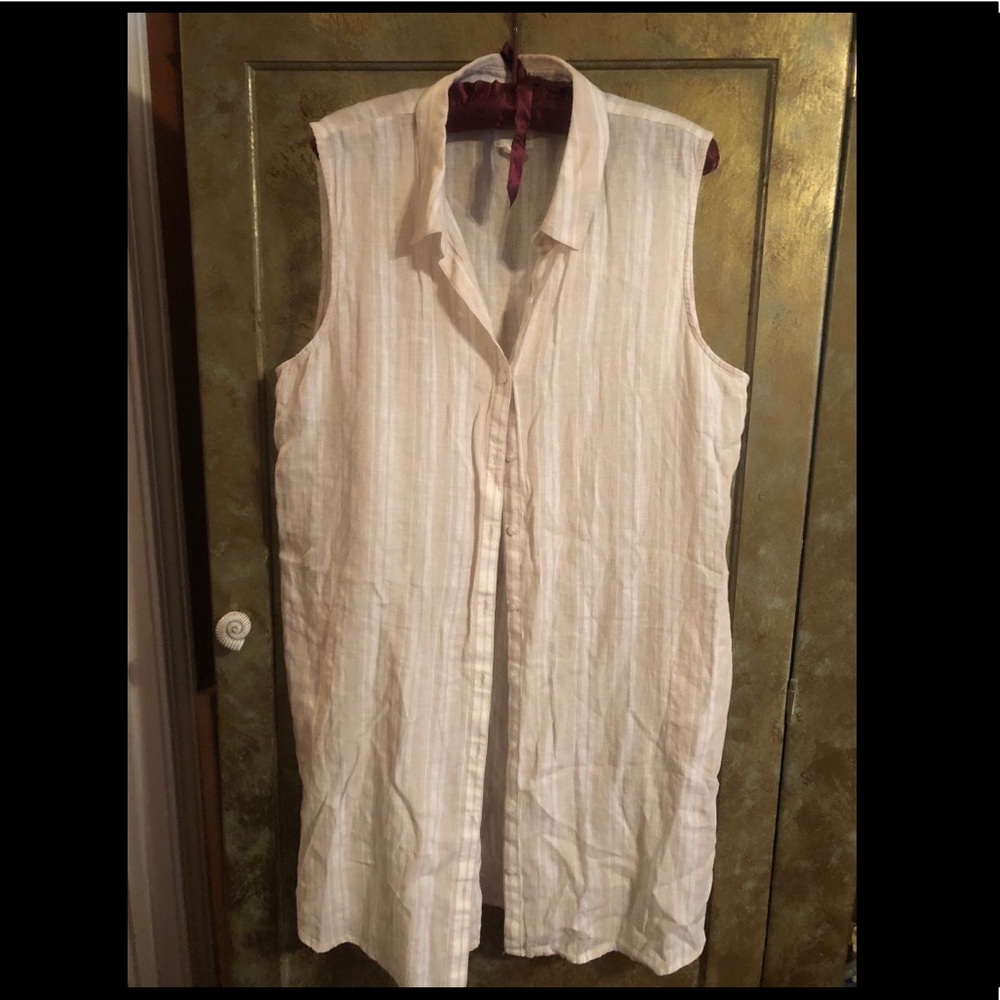 Caslon button up tunic dress